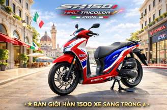 Honda Sh150 HRC 2026: Bản phối thể thao đậm chất đường phố, đáng chờ đợi?