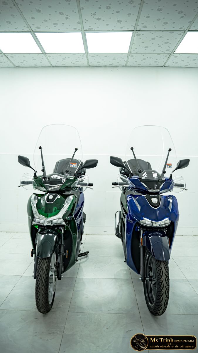 Bánh trước và dàn áo xanh dương SH150i Vetro 2 in 1